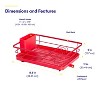 3-Piece Multi-Functional Dish Drying Rack with Drain Board & Utensil Holder - 2 of 4