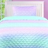 Tadpoles Girls Mermaid Pattern Quilt Set, with 1 Twin Size Quilt and 1 Standard Sham, 2-Piece Set - 3 of 4