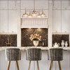 LNC Quoridan Polished Gold Chandelier Lighting LED Dry Rated Chandelier - 4 of 4