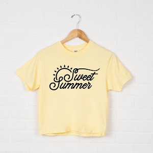 Simply Sage Market Women's Sweet Summer Short Sleeve Relaxed Fit Cropped Tee - 1 of 4