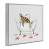 Stupell Industries Turtle Bathtub Sea Life Seaweed, 11" x 14" - 3 of 4
