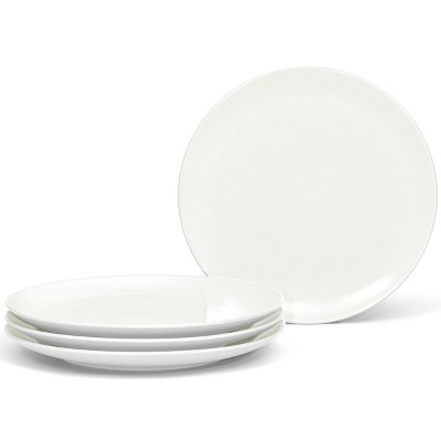 8.3 10pk Porcelain Round Catering Coupe Salad Plates White