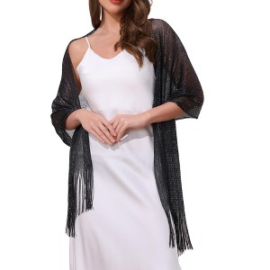 INSPIRE CHIC Women's 100% Polyester Fashion Pashmina Shawls 190 x 45 cm 1 Pc - 1 of 4
