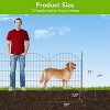 Decorative Garden Fence,10 Panels No Dig Decorative Fence with Gate for Outdoor,Yard, Patio, Animal Barrier Rustproof Metal Wire Panel,Dog Fence - 2 of 4
