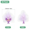 Unique Bargains Silk Plastic Durable Handcrafted Artificial Orchid Flower Heads 20 Pcs - 3 of 4