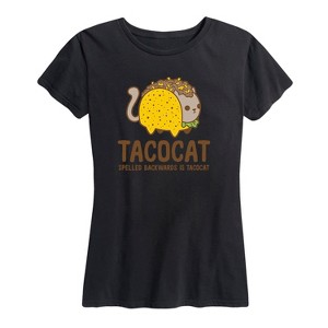 Women's - Instant Message - Tacocat Spelled Backwards Short Sleeve Graphic T-Shirt - 1 of 4