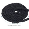 Unique Bargains Natural Twisted Cotton Rope 3 Strand Tug of War Rope with Sealing Tape - 2 of 4