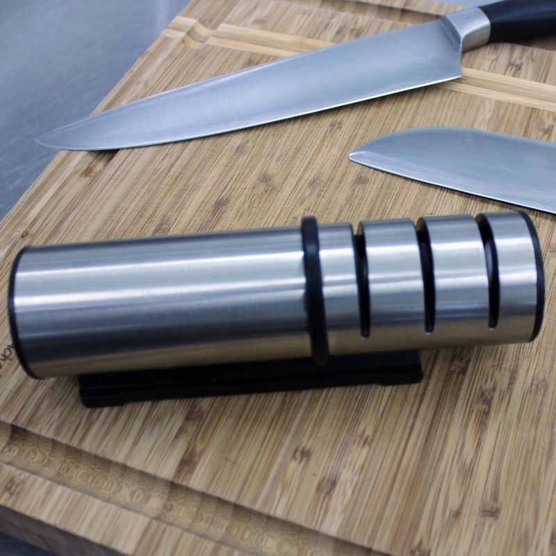 BergHOFF Antigua 7Pc Stainless Steel Cutlery Set, Wood Case, Sharpener, 4 of 9