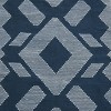 4x6 Geometric Hand Woven Indoor/Outdoor Rug Indigo Blue - National Tree Company - 3 of 3