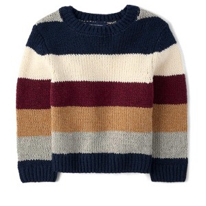 The Children's Place Toddler Boys Long Sleeve Colorblock Sweater - 1 of 3