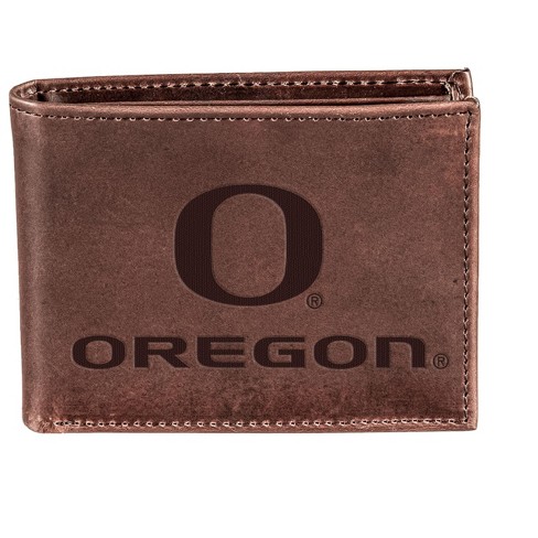 Evergreen NCAA Oregon Ducks Brown Leather Bifold Wallet Officially Licensed with Gift Box - image 1 of 1