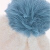 CTM Women's Two Tone Knit Winter Beanie Hat with Pom - 3 of 4