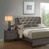 Contemporary 1pc Nightstand Two Tone Antique Gray Bedroom Furniture Nightstand - 2 of 4