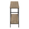 Monarch Specialties Accent Table Console Entryway Narrow Sofa Living Room Bedroom Brown Laminate Black Metal Contemporary Modern - 4 of 4