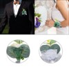 Unique Bargains Silk Wedding Artificial Rose Boutonniere and Wrist Corsage Set - 3 of 4