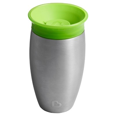 Munchkin Miracle 10oz Stainless Steel 360 Sippy Cup - Green