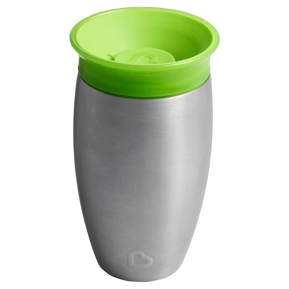 Photos - Baby Bottle / Sippy Cup Munchkin Miracle Stainless Steel Sippy Cup - Green - 10oz 