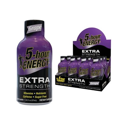 5 Hour Energy Extra Strength Shot - Grape - 12ct