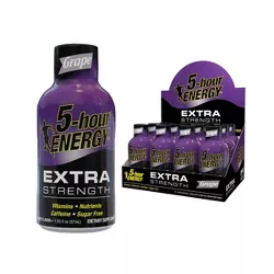 5 Hour Energy Extra Strength Shot - Grape - 12pk/1.96 fl oz