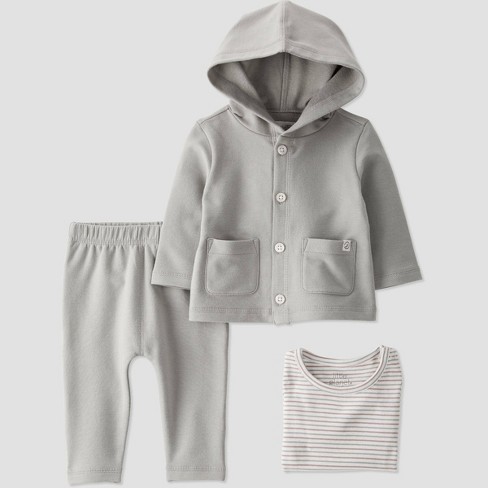 Carter's Baby 2-Piece Striped Hooded Bodysuit Pant Set