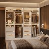 Besiost 36-In Closet Organizer with Wood Drawers, Freestanding Closet System with Hanging Rods - 4 of 4
