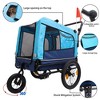 Kumasinova Bike Trailer,Holds Pet Up to 88 lbs,Pet Cart Bicycle Carrier with Quick Release Wheel,Non-Slip Floor,Internal Leash,Push Cart for Pet - 4 of 4