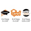 Big Dot of Happiness Orange 2025 Graduation Party - DIY Shaped Cut-Outs - 24 Count - 2 of 4