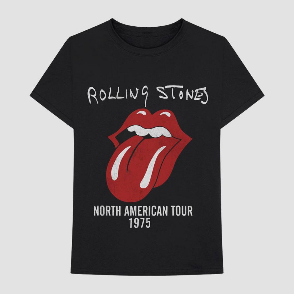 Men's The Rolling Stones Short Sleeve Graphic T-Shirt - Black XL was $12.99 now $8.0 (38.0% off)