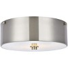Elegant Lighting Hazen 2 light 12 inch Burnished Nickel flush mount - 2 of 4