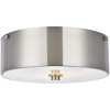 Elegant Lighting Hazen 2 light 12 inch Burnished Nickel flush mount - image 2 of 4