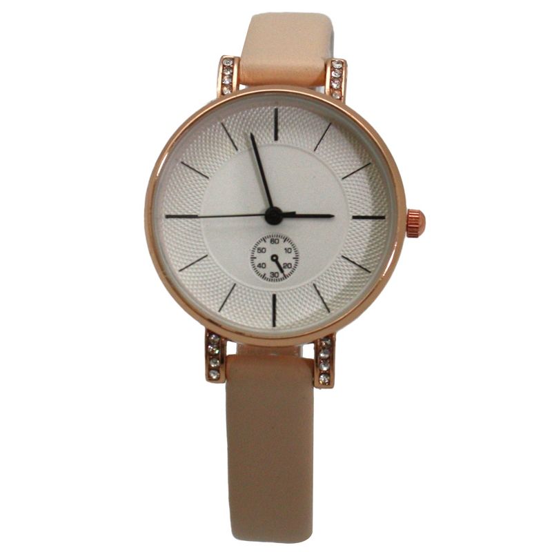 Olivia Pratt Faux Leather Small Face Chronograph Women Watch, 1 of 5