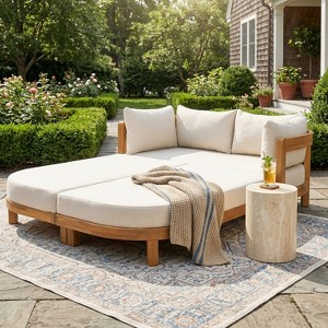 Christopher Knight Home Donovan Outdoor Acacia Wood Daybed with