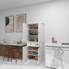 Okak 71" Kitchen Pantry Storage Cabinet with Drawer & 2 Adjustable Shelves, Freestanding Cupboard for Dining/Living Room Laundry - 2 of 4