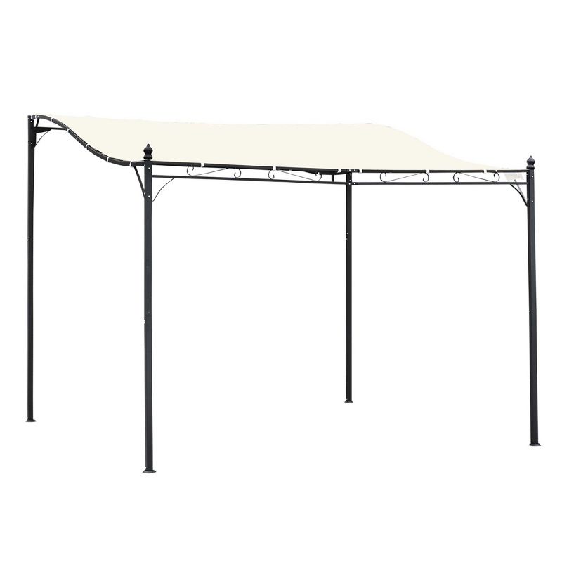 Outsunny Steel Outdoor Pergola Gazebo, Patio Canopy with Weather-Resistant Fabric and Drainage Holes, 1 of 9