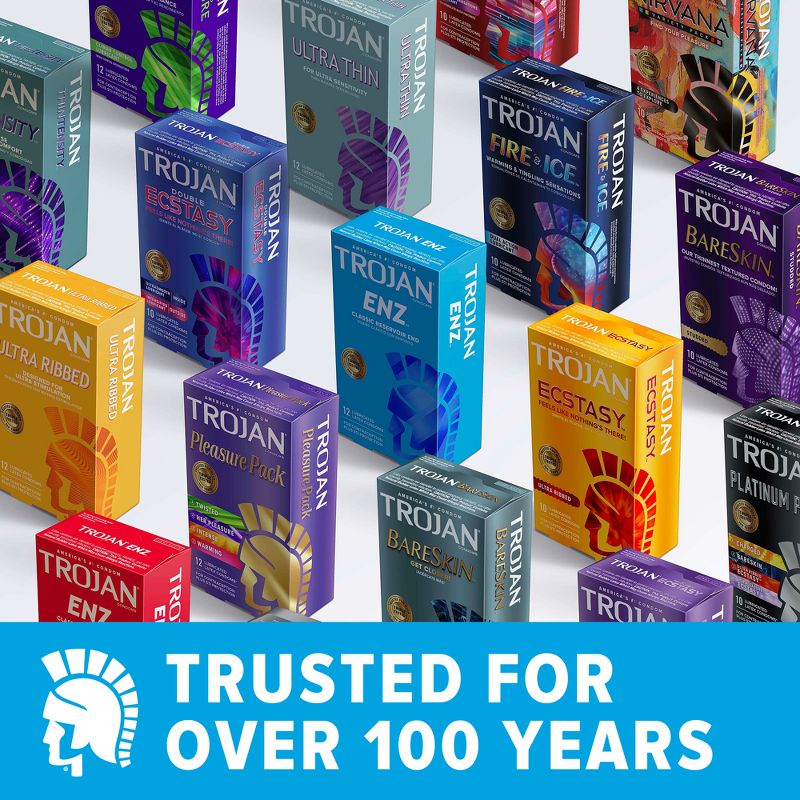 Trojan Studded BareSkin Premium Lube Condoms - 10ct, 6 of 14
