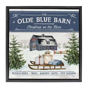 Stupell Industries Christmas on Farm Phrase, 25" x 25" - 1 of 4
