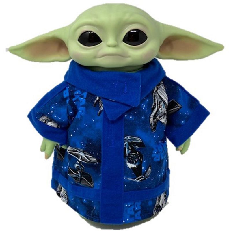 Mandalorian Yoda The Child Star Wars Blue Print Robe, 2 of 5
