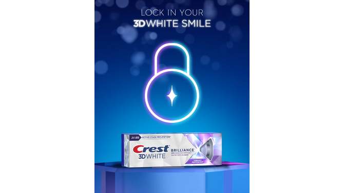 Crest 3D White Brilliance Vibrant Toothpaste - Peppermint - 4.6oz/3pk, 2 of 10, play video