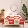 Deny Designs Twin/ Twin Extra Long Galaxy Eyes Star Check Festive Comforter and Pillow Sham Cream - 3 of 4