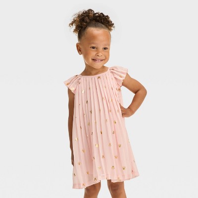Image of Toddler Girls' Disney Minnie Mouse Pleated Dress - Pink 4T