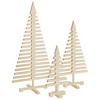 Aghana Digitals 3-Piece Solid Pine Wooden Christmas Trees: DIY Decor, Space-Saving, for Home/Office - 2 of 4