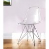 HomeRoots Clear And Silver Acrylic Dining Side Chair - 2 of 3