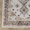 Elegant Floral Medallion Border Washable Indoor Area Rug by Blue Nile Mills - 3 of 4