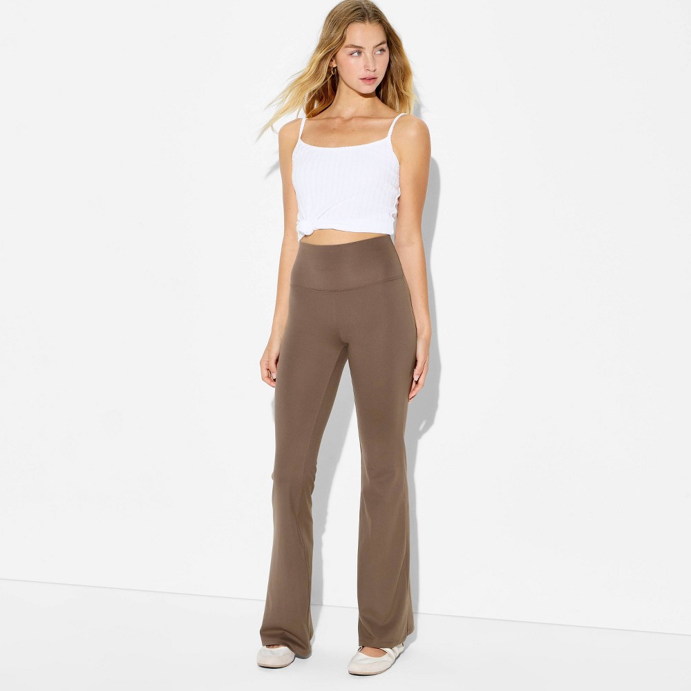 Women's ButterBliss High-Waisted Flare Leggings - Wild Fable™ Espresso XL