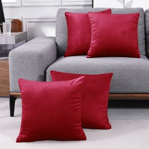 Deconovo Holland Velvet Cushion Covers Decorative Pillow Cases Set of 4 - 1 of 4