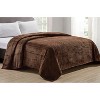 Plazatex Chevron Braided Stylish Soft Comfortable and Lightweight All Seasons Blanket King Choclate - 2 of 4