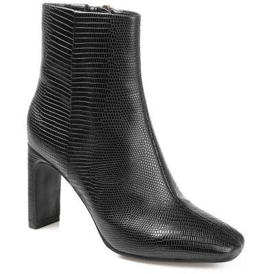 Journee Collection Womens Sarla Inside Zip Block Heel Booties