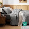 5-7 Pcs Comforter Set - Solid Bed in a Bag with Comforter, Sheets, Pillowcases & Shams - 3 of 4