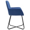 vidaXL Dining Chairs 2 pcs Blue Fabric - 4 of 4
