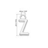 Unique Bargains Metal Bulk Elegant DIY Crafts Jewelry Making Initial Pendant 50 Pcs - 2 of 4